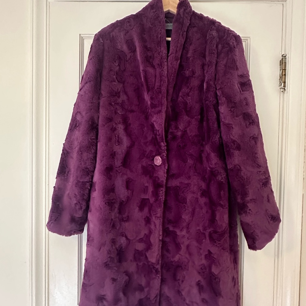 Luxurious Purple Teddy Jacket